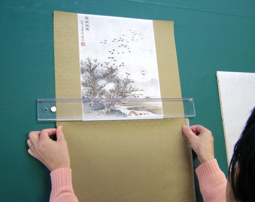 掛軸 愛新覚羅毓琳『中国 四行書』紙本 合わせ箱付 掛け軸 w04287 美術品