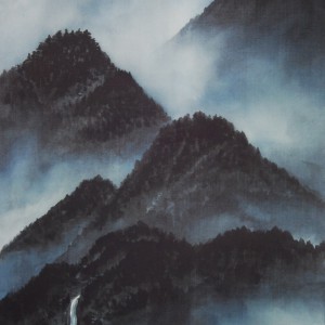 0019 Landscape Painting in Sumi (ink) / Yuri Tezuka 004