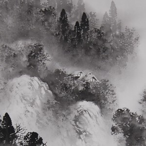 0037 Landscape Painting in Sumi Ink / Juhou Nakazawa 005