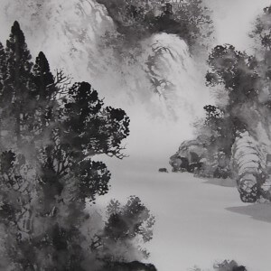 0037 Landscape Painting in Sumi Ink / Juhou Nakazawa 006