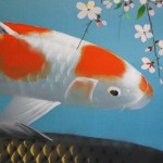 0056 Koi Fish (Carp): Cherry Blossoms / Shukou Okamoto 004
