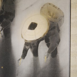 0088 Kakejiku with Rice Planting Painting / Takayoshi Satou 005