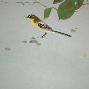 0093 Kakejiku with Morning Glories Painting / Seika Tatsumoto 006