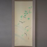 0094 Kakejiku with Sweetfish Ayu Painting / Seika Tatsumoto 002