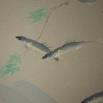 0094 Kakejiku with Sweetfish Ayu Painting / Seika Tatsumoto 005