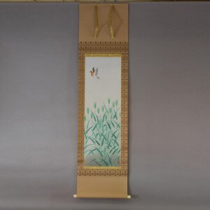 0095 Kakejiku with Barley Painting / Shin Tsuda 001