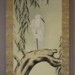 0097 Kakejiku with Little Egret Painting / Shouei Hoshino 003