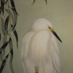 0097 Kakejiku with Little Egret Painting / Shouei Hoshino 004