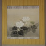 0098 Kakejiku with Bottle Gourd Flowers Painting / Yuki Mizukoshi 002