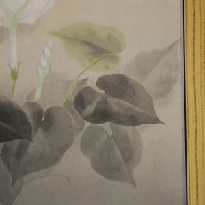 0098 Kakejiku with Bottle Gourd Flowers Painting / Yuki Mizukoshi 006