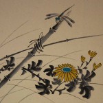 0103 Kakejiku with Chrysanthemum Sake Painting / Tekiho Imoto 005