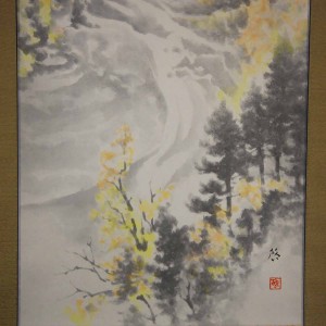 0115 Autumn Scenery of Chichibu Mountains Painting / Keiji Yamazaki 005
