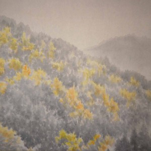 0115 Autumn Scenery of Chichibu Mountains Painting / Keiji Yamazaki 006