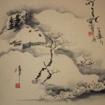 0120 Snow Village Painting & Calligraphy / Katsunobu Kawahito & Kakushou Kametani 005