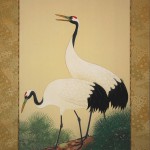0124 Cranes on the Trunk of a Pine Tree Painting / Shuujou Inoue 003