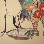 0129 Child in an Old Fashioned Style: a Crane and a Turtle Painting / Katsunobu Kawahito 004