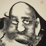 0132 Bodhidharma: Jakunen-fudou Painting / Sokushuu Akiyoshi 004