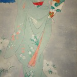 0122 Beautiful Woman Painting: Snow / Hideharu Morita 004