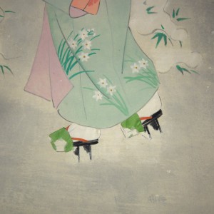 0122 Beautiful Woman Painting: Snow / Hideharu Morita 005