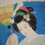 0122 Beautiful Woman Painting: Snow / Hideharu Morita 006