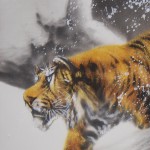 0153 Tiger in Snow Painting / Gyokuhou Horie 003