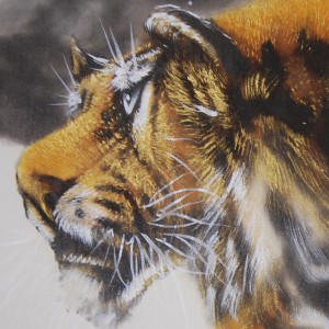 0153 Tiger in Snow Painting / Gyokuhou Horie 004