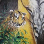 0154 Tiger Family Painting / Gyokuhou Horie 004