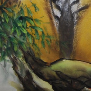 0154 Tiger Family Painting / Gyokuhou Horie 006