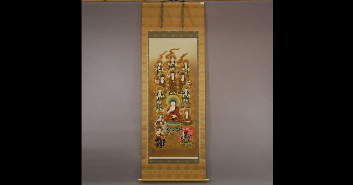 ♥掛軸　 唐土佛法中興　魚籃　観音像　人物　　掛け軸　観音様　骨董品 ♥掛軸 唐土佛法中興 魚籃 観音像 人物 掛け軸 観音様 骨董品
