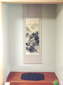 山水　床の間