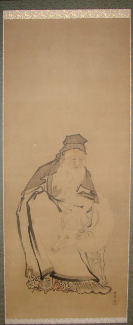 掛軸　折れ　シワ