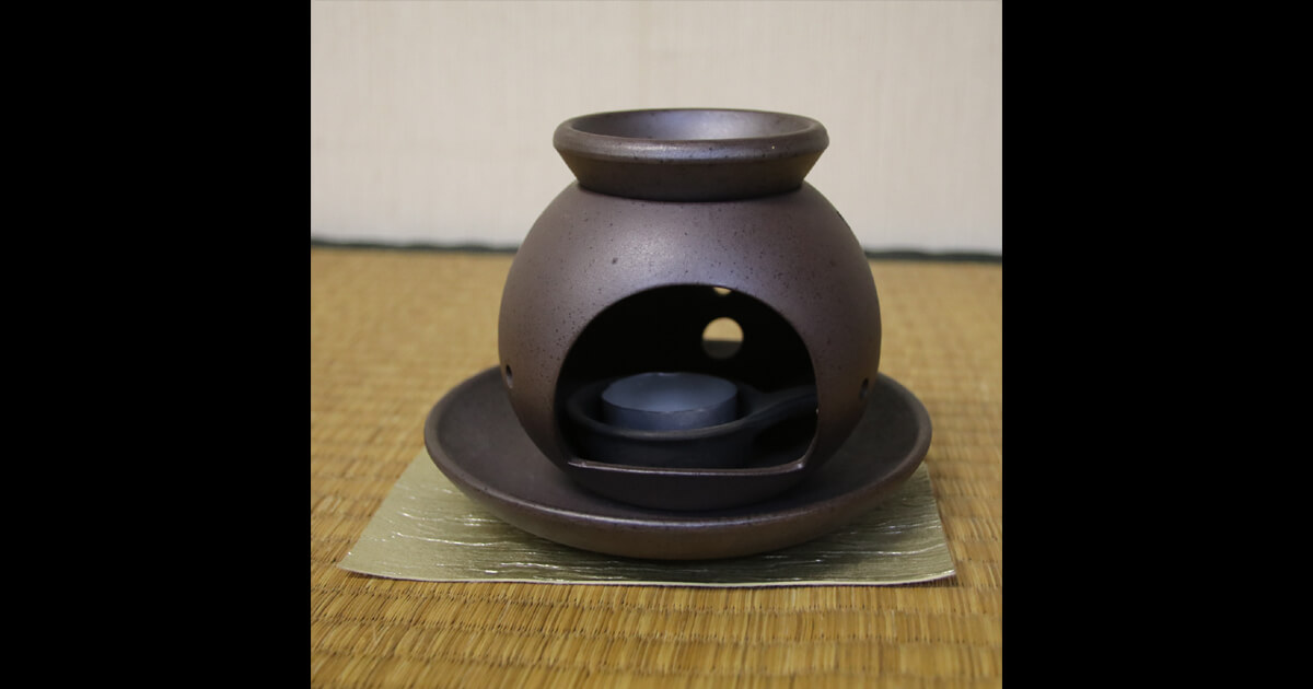 香炉: 茶香炉丸型（黒）