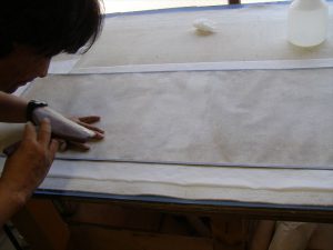 古い屏風 額装 製作