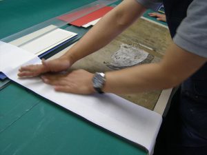 古い屏風 額装 製作