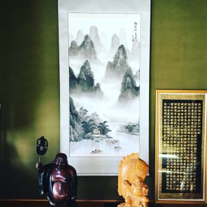 中国　山水　風景画　水墨画