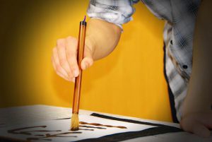 外国人 インバウンド 掛軸 書道体験 色紙 お土産