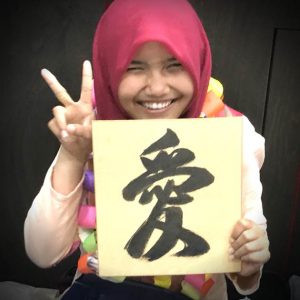 外国人 インバウンド 掛軸 書道体験 色紙 お土産