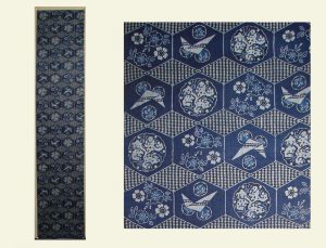 琉球　紅型　掛軸