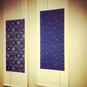 琉球　紅型　掛軸