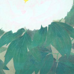 池野扶其　掛軸　牡丹　日本画