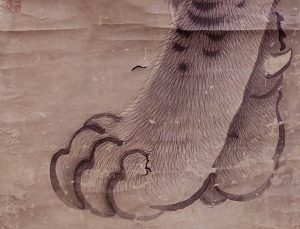 江戸　明治　虎　掛軸　仕立替