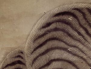 江戸　明治　虎　掛軸　仕立替