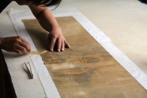 江戸　明治　虎　掛軸　仕立替