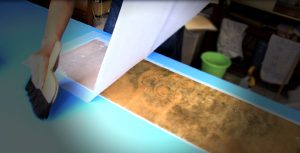 江戸　明治　虎　掛軸　仕立替