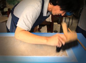 江戸　明治　虎　掛軸　仕立替