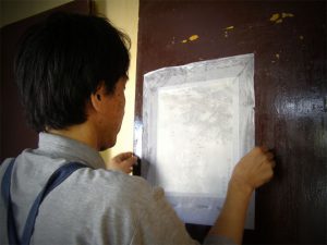中国製掛軸 表装 仕立替