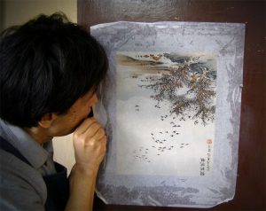 中国製掛軸 表装 仕立替