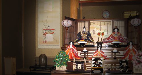 立雛　雛飾り　床の間