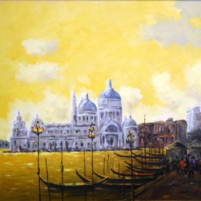神戸 絵画 油絵 ベニス