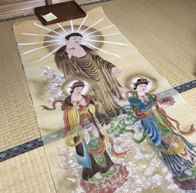 長安義信 恵比寿と布袋 掛軸